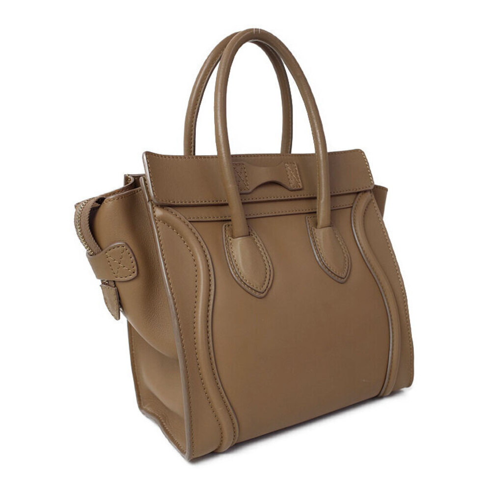 Celine Shopper Tote Shoulder Leather Calfskin Handbag - Picture 2 of 5